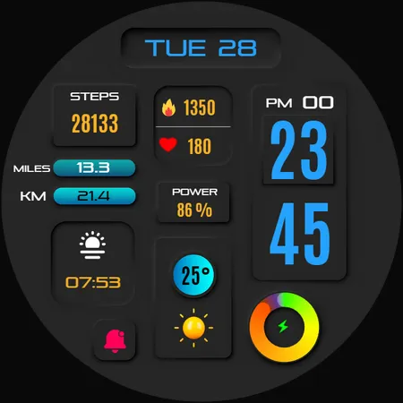 Vega Digital Watch Face screenshot 37