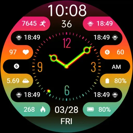 ZKin Watch Colorful Clock screenshot 31