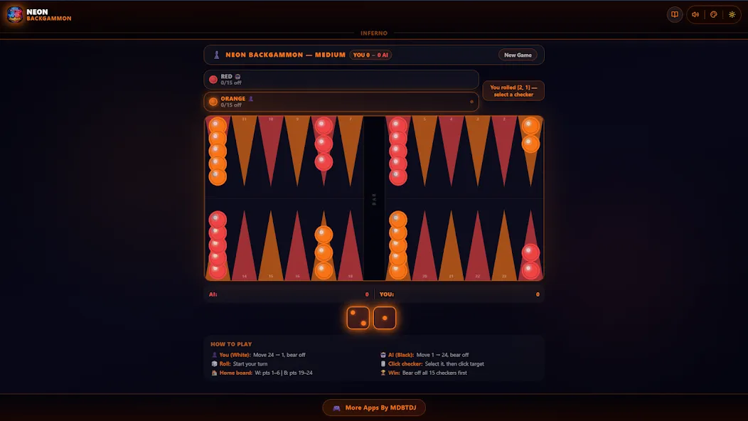 Neon Backgammon Master Offline screenshot 38