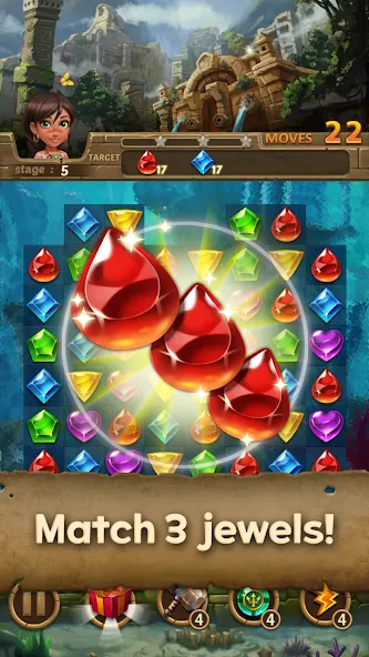 Jewels Atlantis: Puzzle game screenshot 4