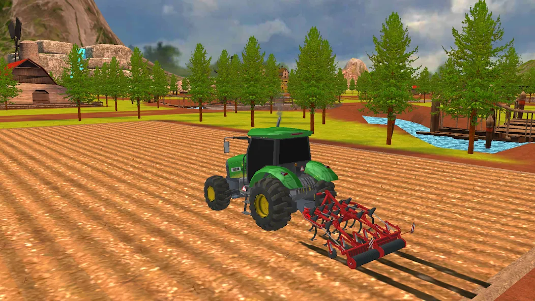 Real Farm Life Tractor Game 3D screenshot 1