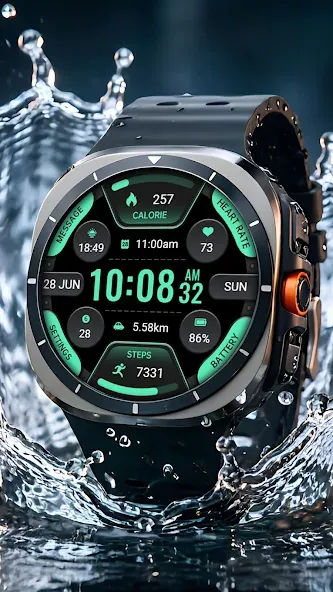 Ink Green Arc Data ZKin Watch screenshot 6