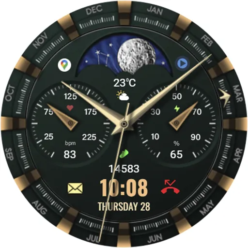 WFP 309 Elegant watch face screenshot 45