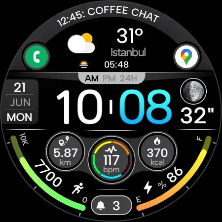 Digi Dash Clock - Watch Face screenshot 31