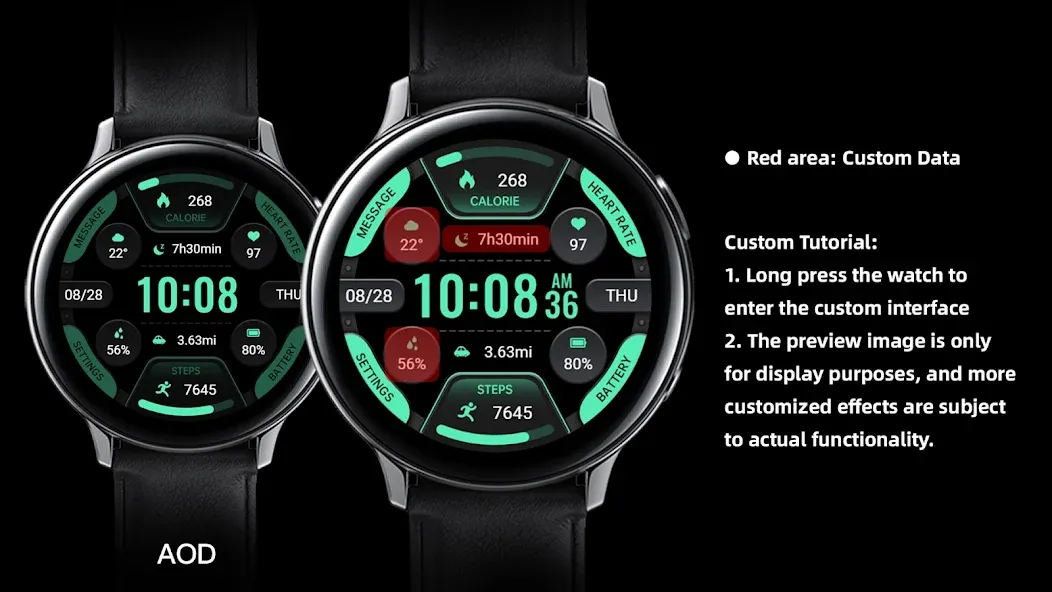 Ink Green Arc Data ZKin Watch screenshot 4