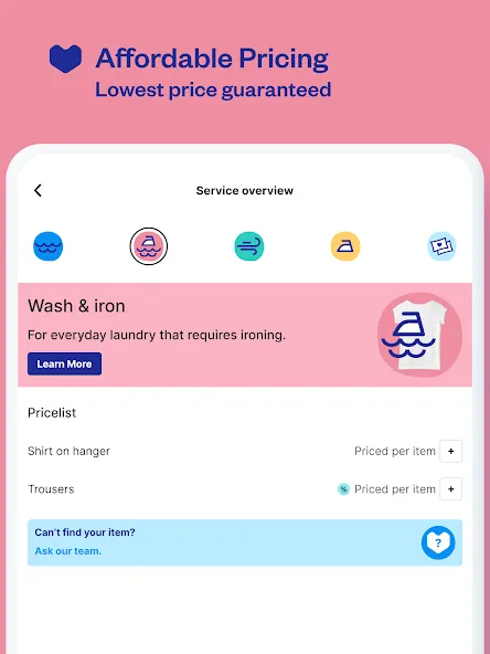 Laundryheap:24小时干洗和洗衣App screenshot 12