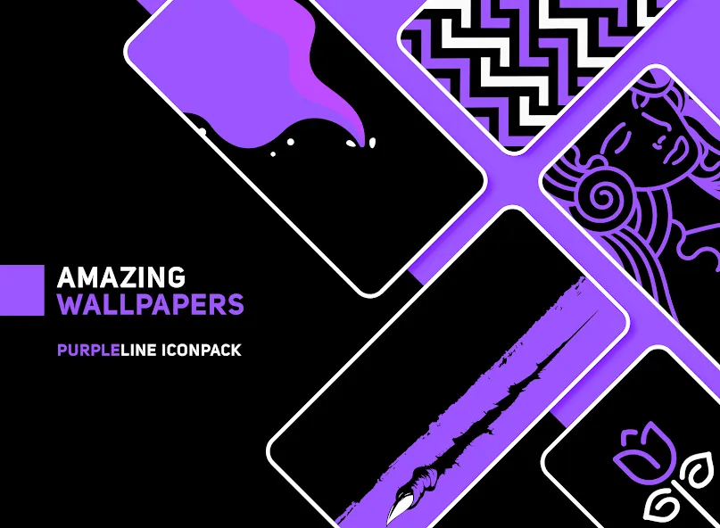 PurpleLine Icon Pack : LineX screenshot 6