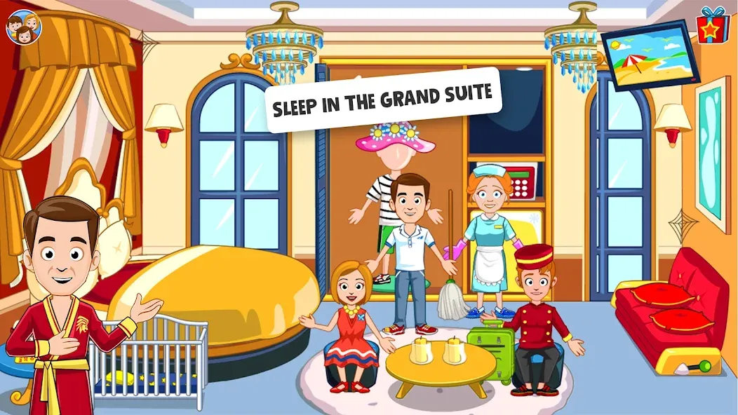 My Town Hotel Games for kids screenshot 5