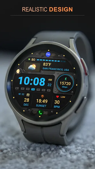 WFP 125 Digital watch face screenshot 5