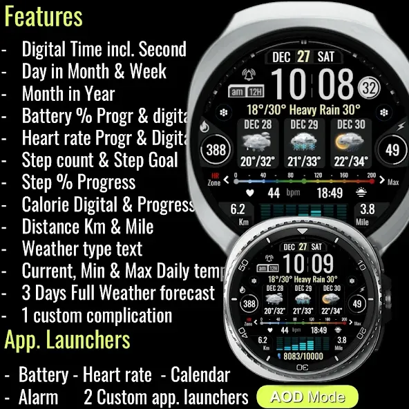 Informative Digital Weather A4 screenshot 7