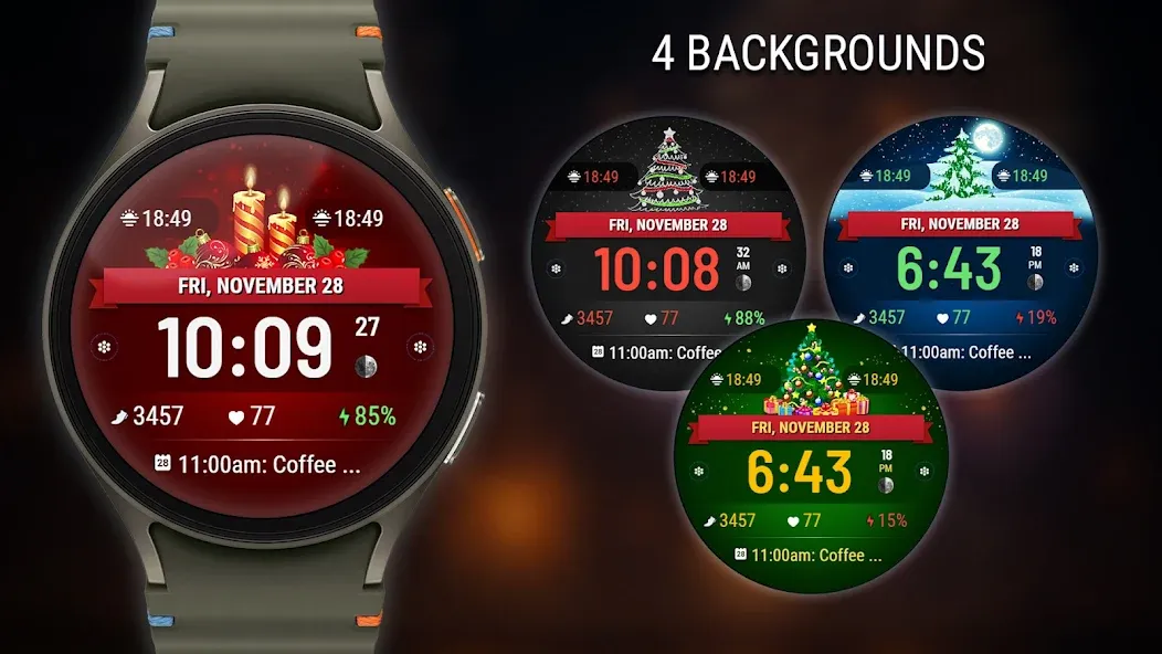 VF01 Christmas Watch Face screenshot 2