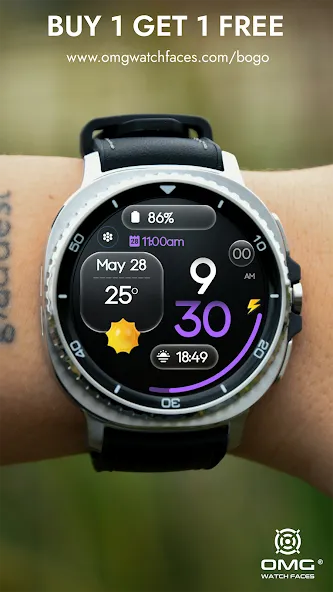 OMG 455 - Modern Watch Face screenshot 8