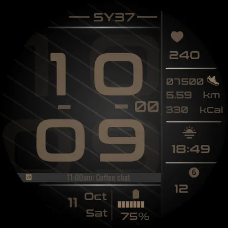 SY37 Watch Face for Wear OS screenshot 30