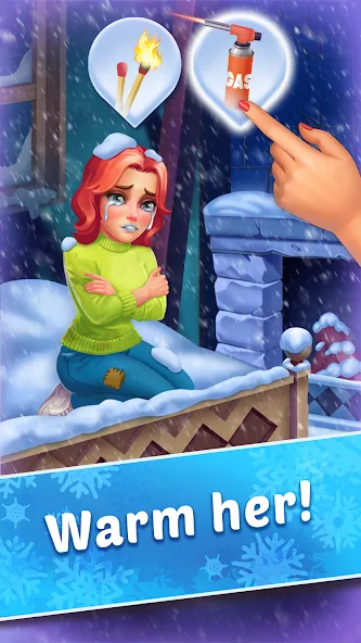 Coldscapes: My Match-3 Family screenshot 1
