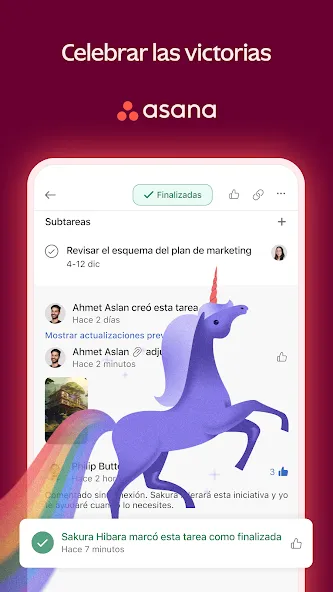 Asana: gestión del trabajo screenshot 7