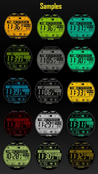Digital Watch face MB397 screenshot 8