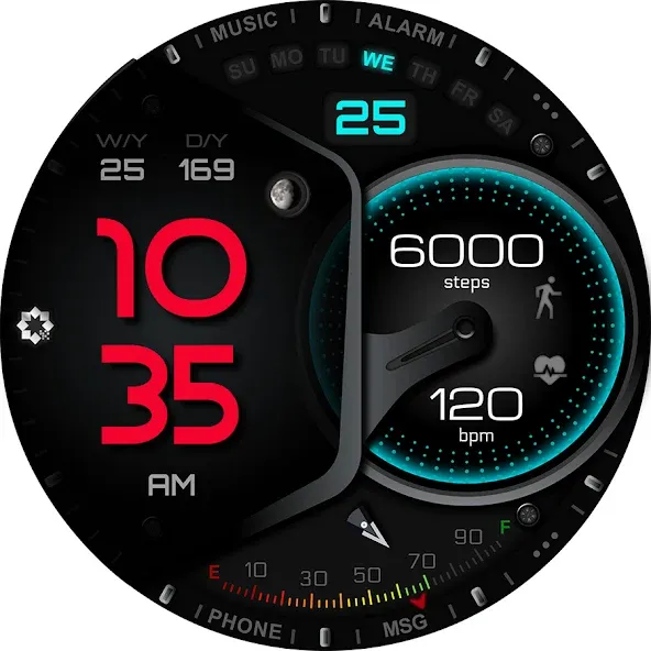 W305 Artistic Watch Face screenshot 26