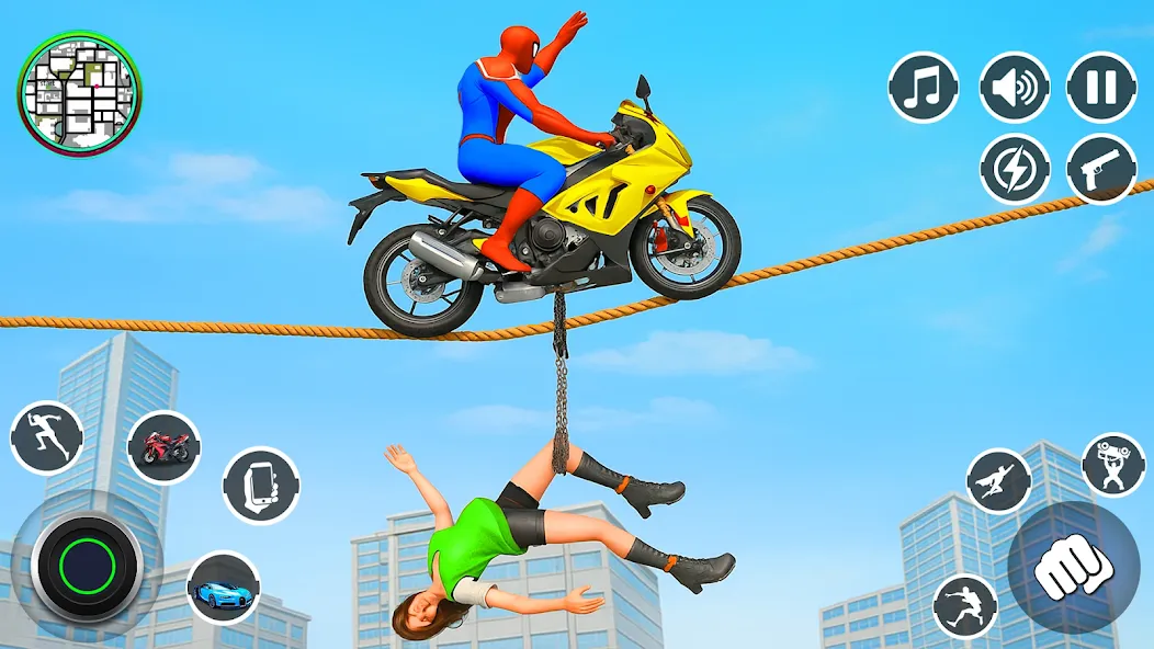 Spider Rope Hero Rescue Game screenshot 8