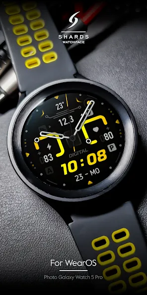 SH020 Watch Face, WearOS watch screenshot 4