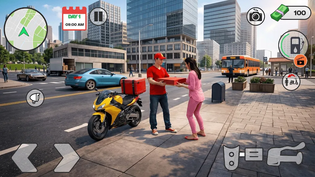 Delivery Boy:Bike Wheelie Game screenshot 6