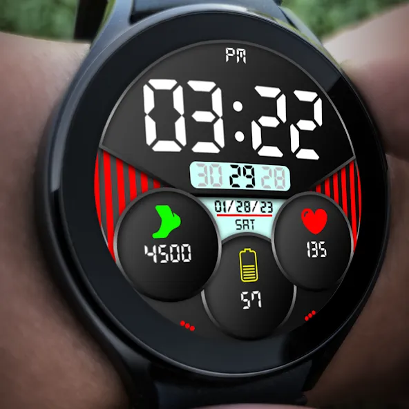 Key018 Digital Watch Face screenshot 4