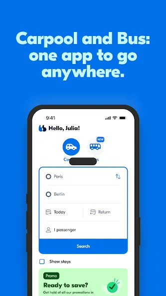 BlaBlaCar: Carpooling and Bus screenshot 1