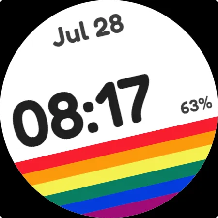 Simple Queer Watch Face screenshot 5