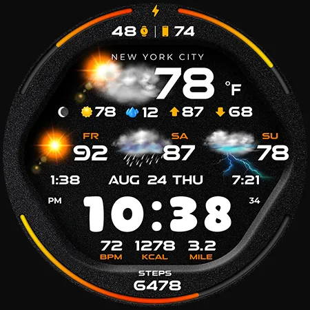 PER58 Weather WatchFaceDigital screenshot 44