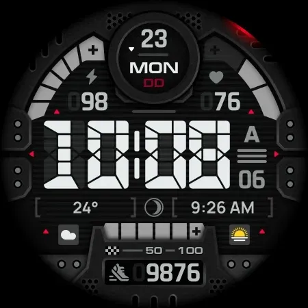 SH067 Watch Face, WearOS watch screenshot 9