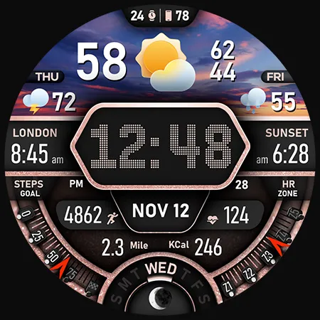 PER017 Digital Watch Face screenshot 46