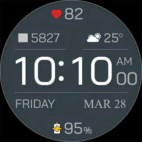 Time Canvas Digital Watch Face screenshot 6