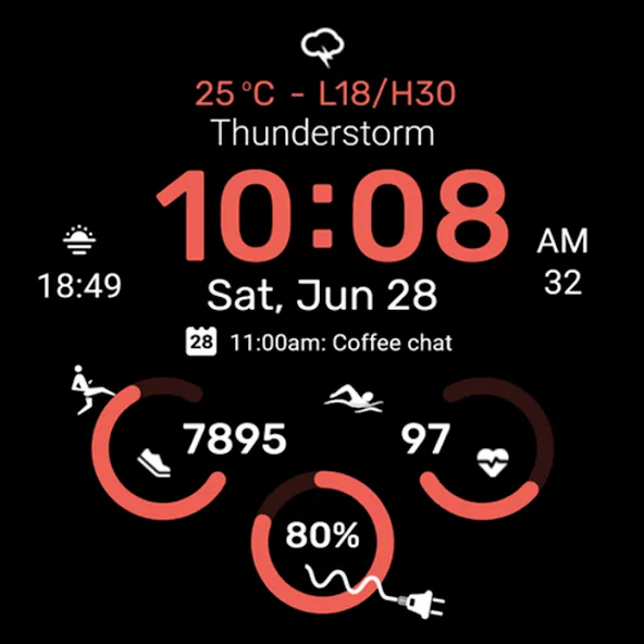 Watch face CNW-36 screenshot 32