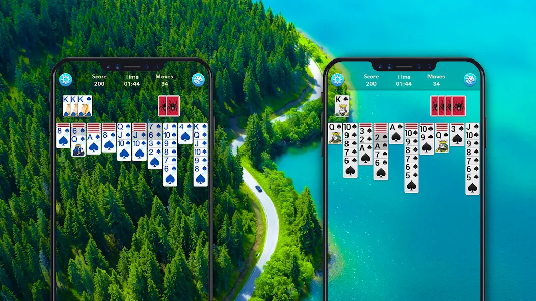 Spider Solitaire: Word Games screenshot 1