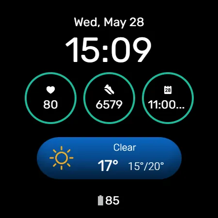 Digital Watchface D5 screenshot 23