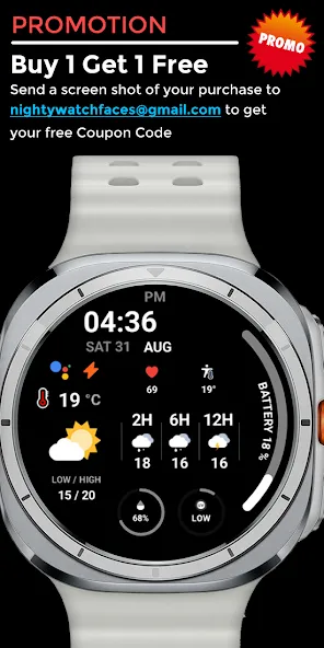 Night ver 30 - watch face screenshot 5