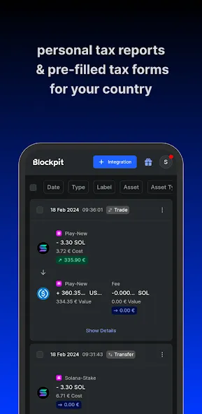 Blockpit: Crypto Tracker & Tax screenshot 2