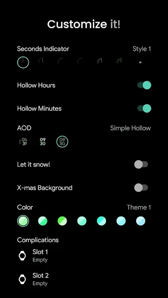 Alpine Watch Face screenshot 3