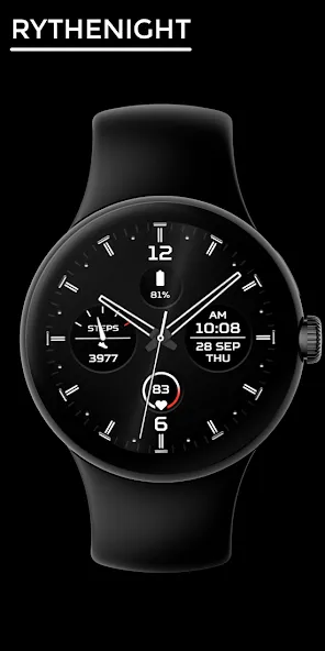 Rythenight - watch face screenshot 1