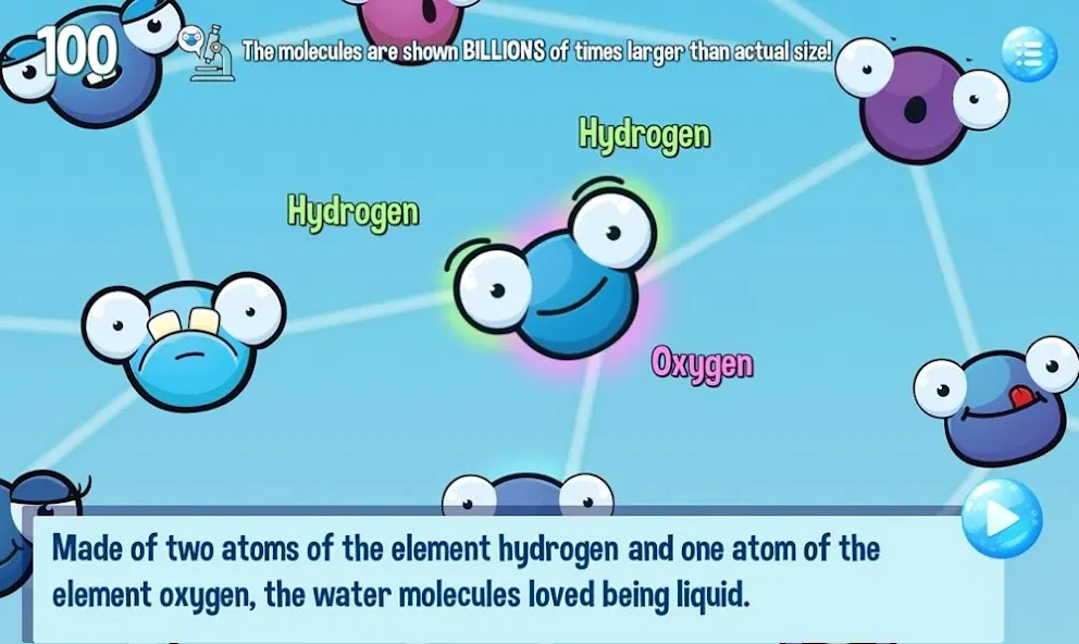 Matty the Water Molecule Game screenshot 1