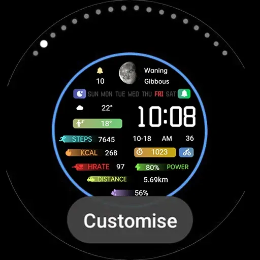 Colorful Icon Tail ZKin Watch screenshot 32