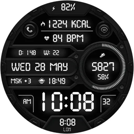 DIGI SONOMULA Watch face screenshot 17