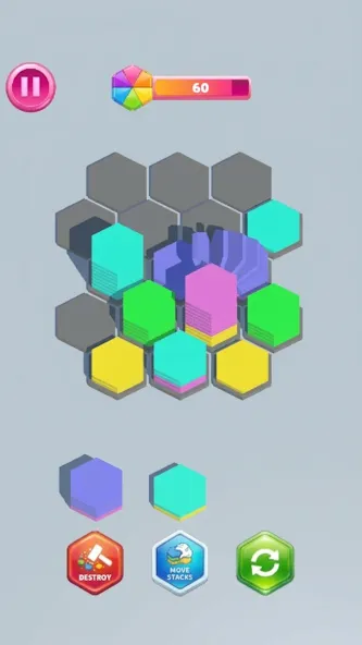 Hexa Color Stack Sort screenshot 1