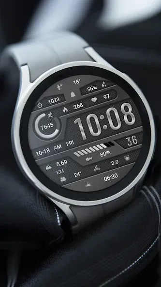 Elegant Gray Metal ZKin Watch screenshot 2