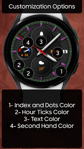 OD26 Analog Watch Face screenshot 6