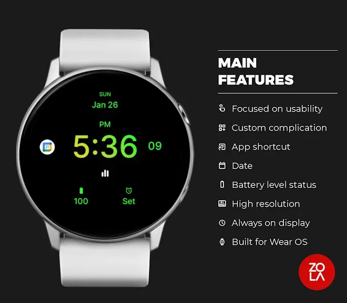 Pure Mango Watch Face screenshot 2