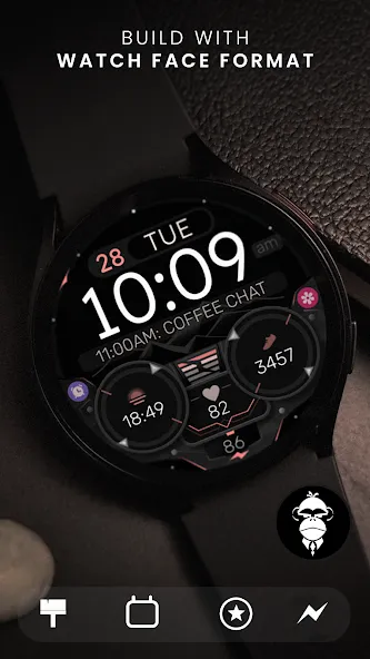 Dream 144 Digital Watch Face screenshot 1