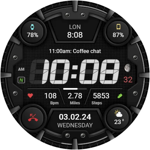 WFP 329 Digital watch face screenshot 41