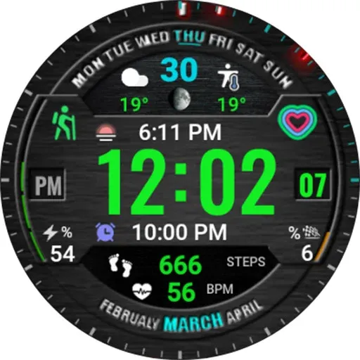 Digital Sport watchface NTV401 screenshot 30