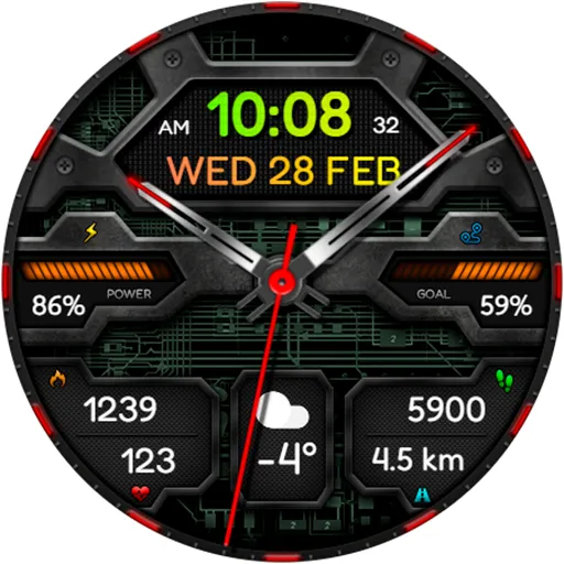 Hybrid VOLTAN URX96 Watch face screenshot 16