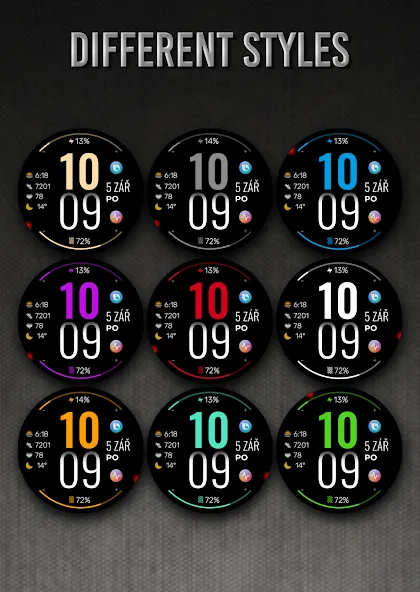 PW50 Digital Watch Face screenshot 4